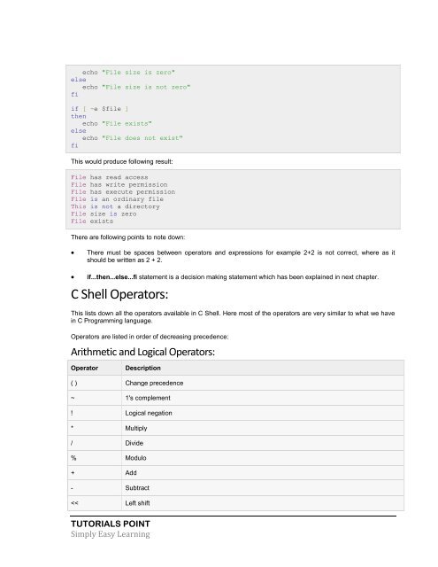 Unix Tutorial