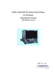 ECM LUNA EXP NX Series Pick & Place for Windows ... - Ladyada.net