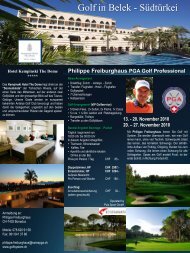 Philippe Freiburghaus PGA Golf Professional - Golfclub Domat/Ems