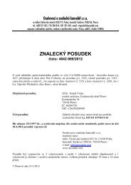 ZNALECKÃ POSUDEK ÄÃ­slo: 4842-988/2012 - OKdrazby.cz