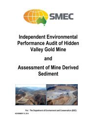 HVGM Environmental Performance Audit - Papua New Guinea Mine ...