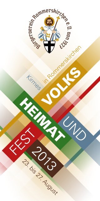 UND VO LKS HEIM AT FEST2013 - Bürgerverein Rommerskirchen ...