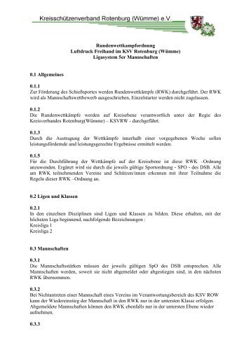 Sportordnung RWK 5-er LIGA-System - KreisschÃ¼tzenverband ...