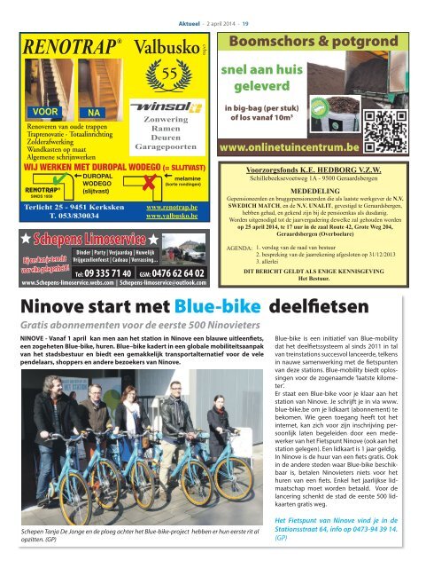 Editie Ninove 2 april 2014