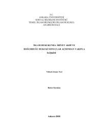 islam hukuku - Ankara Ãniversitesi AÃ§Ä±k EriÅim Sistemi