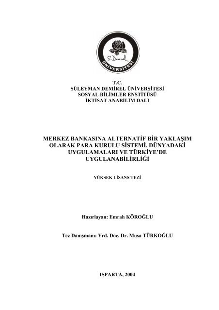 Download (929Kb) - Suleyman Demirel University Research ...