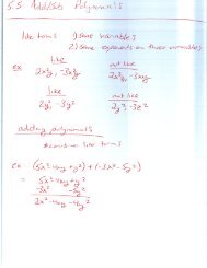 5.5 Add/Sub Polynomials and 5.6 Multiply Polynomials