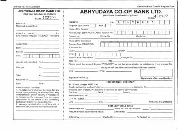 ABHYUDAYA CO-OP. BANK LTD. - Abhyudaya Co-operative Bank ...