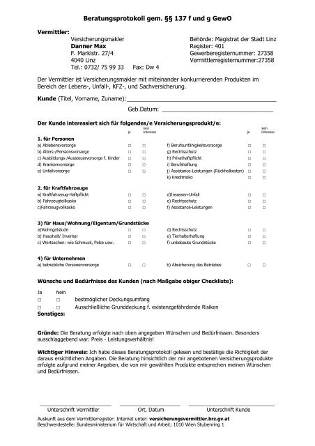 Beratungsprotokoll Gem A A 137 F Und G Gewo