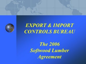 EXPORT CONTROL LIST (ECL)