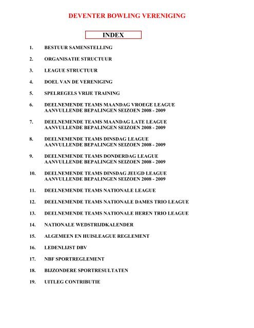 Digimap2009 Deventer Bowling Vereniging Digimap2009 Deventer Bowling Vereniging
