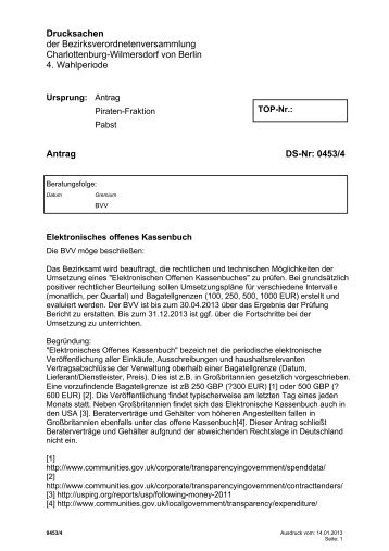 Elektronisches offenes Kassenbuch - pf-cw.de