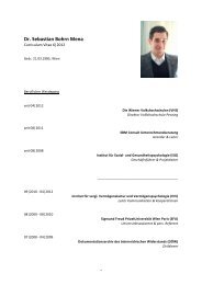 Dr. Sebastian Bohrn Mena - ISG - Institut für Sozial- und ...