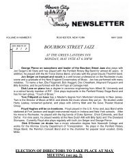 BOURBON STREET JAZZ - The Flower City Jazz Society