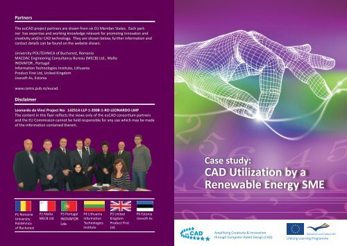 Case study: CAD Utilization by a Renewable Energy SME