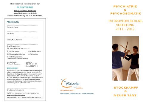 11 ST-Endflyer - Pantarhei - Institut für Therapie, Interaktion & Tanz