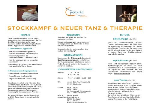 11 ST-Endflyer - Pantarhei - Institut für Therapie, Interaktion & Tanz