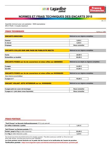 Encarts - France Dimanche - LagardÃ¨re PublicitÃ©
