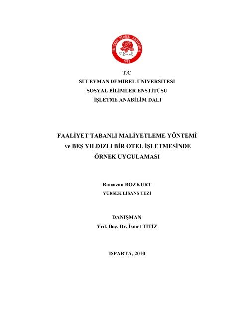Download (711Kb) - Suleyman Demirel University Research ...