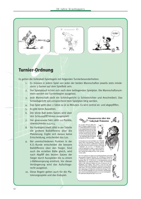 IInhaltsverzeichnis - Grashoppers Bonn