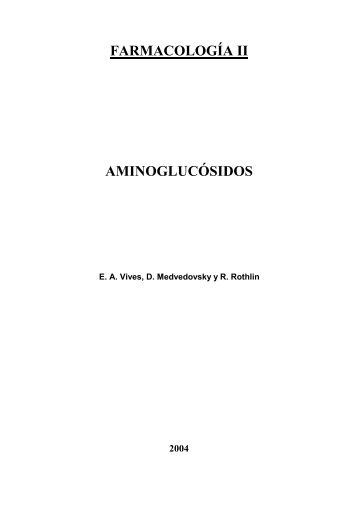 aminoglucosidos - FarmacoMedia