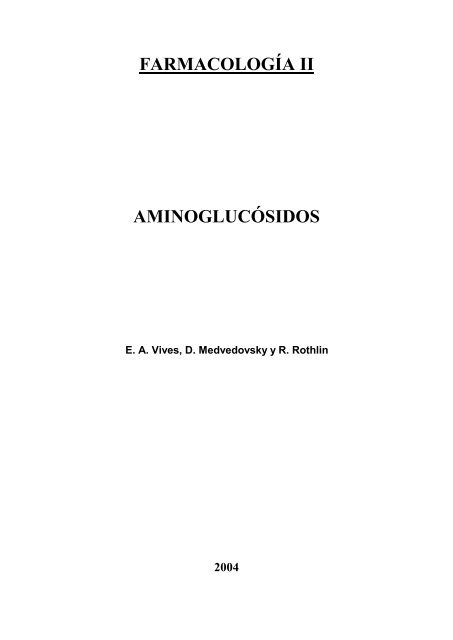 aminoglucosidos - FarmacoMedia