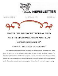 flower city jazz society holiday party with the legendary johnny matt ...