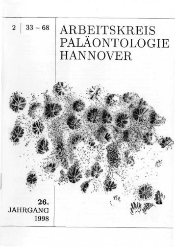 26. - Arbeitskreis Paläontologie Hannover