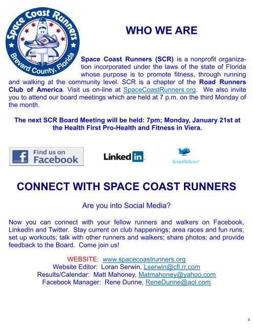 January - Space Coast Runners