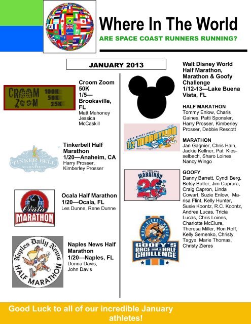 January - Space Coast Runners