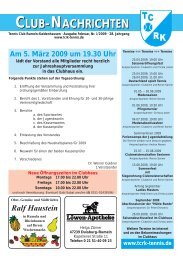 2009/1 - TC Rumeln-Kaldenhausen