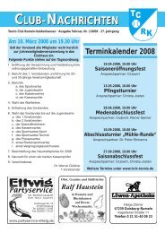 2008/1 - TC Rumeln-Kaldenhausen