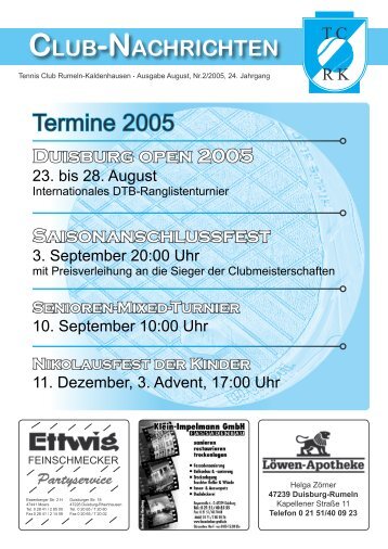 2005/2 - TC Rumeln-Kaldenhausen