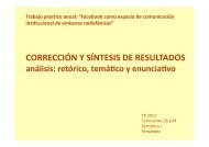 la corrección y síntesis de resultados que les presenté el viernes ...