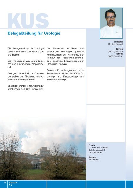 Kliniken und Institute - Westpfalz-Klinikum GmbH