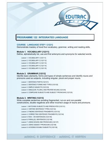 language step 1 - THE EDL GROUP