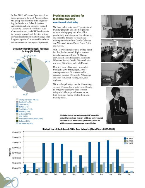 2004/2005 Annual Report - Services and Support - Cornell University