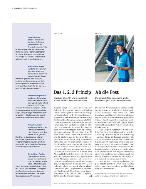 Ausgabe 1/12 Download - RegJo Hannover