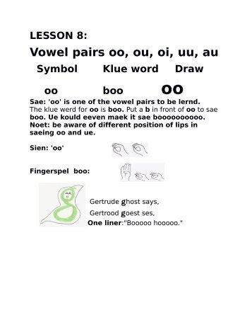 Vowel pairs oo, ou, oi, uu, au - American Literacy Council