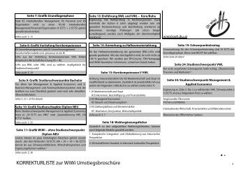 KORREKTURLISTE zur WiWi UmstiegsbroschÃ¼re - JKU