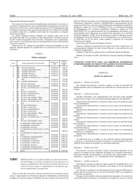 Convenio colectivo del de al por mayor e ...