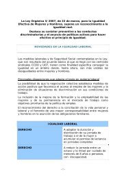 - 1 - La Ley Orgánica 3/2007, de 22 de marzo, para la ... - CCOO