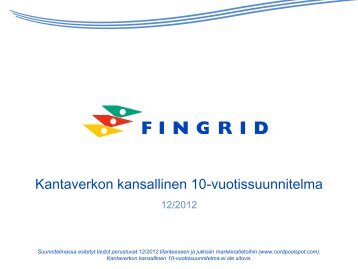 Kantaverkon kehittämisen 10-vuotissuunnitelma - Fingrid