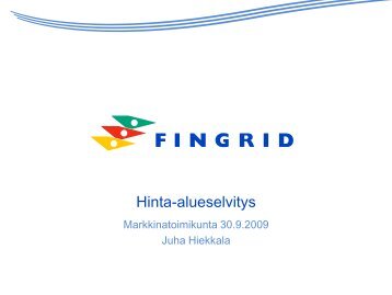 Hinta-alueselvitys - Fingrid