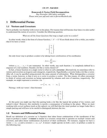 1 Differential Forms - Caltech