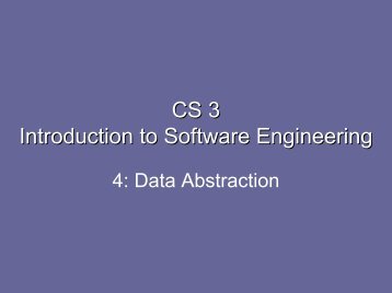 CS 3 Introduction to Software Engineering - Caltech