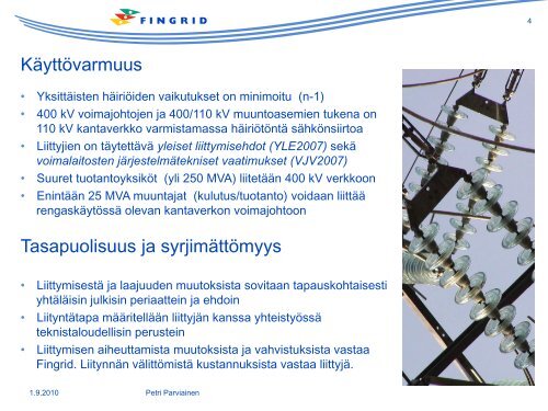 Missä kantaverkon rajat kulkevat? - Fingrid