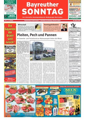 Pleiten, Pech und Pannen - Bayreuther Sonntag