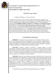 JUZGADO DE LO CONTENCIOSO-ADMINISTRATIVO Nº 3 PALMA ...