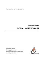 sozialwirtschaft - Ãsterreichische HochschÃ¼lerInnenschaft Linz - JKU